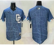 Men's Washington Nationals Blank Blue 2025 City Connect Limited Stitched Baseball Jersey