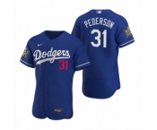 Los Angeles Dodgers #31 Joc Pederson Nike Royal 2020 World Series Authentic Jersey