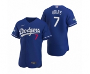 Los Angeles Dodgers #7 Julio Urias Royal 2020 World Series Champions Authentic Jersey