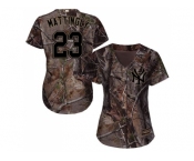 Women New York Yankees #23 Don Mattingly Camo Realtree Collection Cool Base Stitched MLB Jersey Women New York Yankees #23 Don Mattingly Camo Realtree Collection Cool Base Stitched MLB Jersey