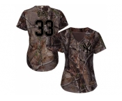 Women New York Yankees #33 Greg Bird Camo Realtree Collection Cool Base Stitched MLB Jersey Women New York Yankees #33 Greg Bird Camo Realtree Collection Cool Base Stitched MLB Jersey