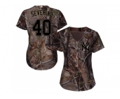 Women New York Yankees #40 Luis Severino Camo Realtree Collection Cool Base Stitched MLB Jersey Women New York Yankees #40 Luis Severino Camo Realtree Collection Cool Base Stitched MLB Jersey