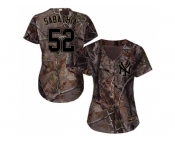 Women New York Yankees #52 C.C. Sabathia Camo Realtree Collection Cool Base Stitched MLB Jersey Women New York Yankees #52 C.C. Sabathia Camo Realtree Collection Cool Base Stitched MLB Jersey