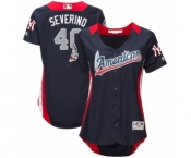 Women's Majestic New York Yankees #40 Luis Severino Game Navy Blue American League 2018 MLB All-Star MLB Jersey Women's Majestic New York Yankees #40 Luis Severino Game Navy Blue American League 2018 MLB All-Star MLB Jersey