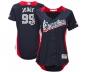 Women's Majestic New York Yankees #99 Aaron Judge Game Navy Blue American League 2018 MLB All-Star MLB Jersey Women's Majestic New York Yankees #99 Aaron Judge Game Navy Blue American League 2018 MLB All-Star MLB Jersey