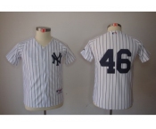 Youth MLB New York Yankees #46 Andy Pettitte White Jerseys Youth MLB New York Yankees #46 Andy Pettitte White Jerseys