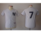 Youth MLB New York Yankees #7 Mickey Mantle White Jerseys Youth MLB New York Yankees #7 Mickey Mantle White Jerseys