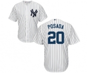 Youth Majestic New York Yankees #20 Jorge Posada Authentic White Home MLB Jersey Youth Majestic New York Yankees #20 Jorge Posada Authentic White Home MLB Jersey