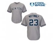 Youth Majestic New York Yankees #23 Don Mattingly Replica Grey Road MLB Jersey Youth Majestic New York Yankees #23 Don Mattingly Replica Grey Road MLB Jersey