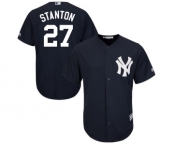 Youth Majestic New York Yankees #27 Giancarlo Stanton Authentic Navy Blue Alternate MLB Jersey Youth Majestic New York Yankees #27 Giancarlo Stanton Authentic Navy Blue Alternate MLB Jersey