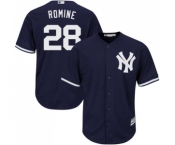 Youth Majestic New York Yankees #28 Austin Romine Authentic Navy Blue Alternate MLB Jersey Youth Majestic New York Yankees #28 Austin Romine Authentic Navy Blue Alternate MLB Jersey