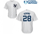 Youth Majestic New York Yankees #28 Austin Romine Authentic White Home MLB Jersey Youth Majestic New York Yankees #28 Austin Romine Authentic White Home MLB Jersey