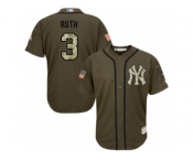 Youth Majestic New York Yankees #3 Babe Ruth Authentic Green Salute to Service MLB Jersey Youth Majestic New York Yankees #3 Babe Ruth Authentic Green Salute to Service MLB Jersey