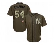 Youth Majestic New York Yankees #54 Aroldis Chapman Replica Green Salute to Service MLB Jersey Youth Majestic New York Yankees #54 Aroldis Chapman Replica Green Salute to Service MLB Jersey