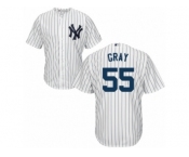 Youth Majestic New York Yankees #55 Sonny Gray Authentic White Home MLB Jersey Youth Majestic New York Yankees #55 Sonny Gray Authentic White Home MLB Jersey