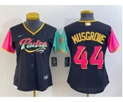 Women's San Diego Padres #44 Joe Musgrove Black 2022 City Connect Cool Base Stitched Jersey