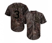 Youth Majestic San Diego Padres #3 Clayton Richard Authentic Camo Realtree Collection Flex Base MLB Jersey