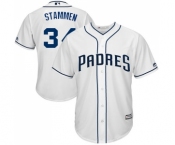 Youth Majestic San Diego Padres #34 Craig Stammen Replica White Home Cool Base MLB Jersey
