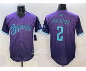 Men's Arizona Diamondbacks #2 Geraldo Perdomo Purple 2025 City Connect Limited Stitched Baseball Jersey