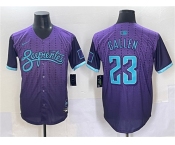 Men's Arizona Diamondbacks #23 Zac Gallen Purple 2025 City Connect Limited Stitched Baseball Jersey