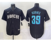 Men's Arizona Diamondbacks #39 Corbin Burnes Black Stitched Baseball Jersey