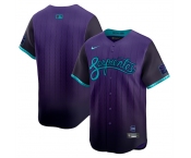 Men's Arizona Diamondbacks Blank Purple 2025 City Connect Limited Stitched Baseball Jersey