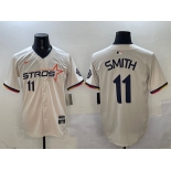 Men's Houston Astros #11 Cam Smith Cream 2025 City Connect Limited Stitched Baseball Jersey