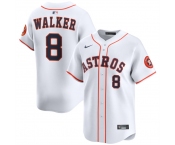 Men's Houston Astros #8 Christian Walker White 2025 Home Limited Stitched Baseball Jersey