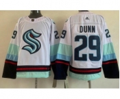 Men's Seattle Kraken #29 Vince Dunn White Authentic Jersey