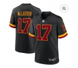 Men's Washington Commanders #17 Terry McLaurin Black Nike Hail Raiser Game Stitched Jersey