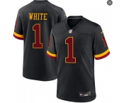 Mens Washington Commanders #1 Rachaad White 2026 Black Alternate Vapor F.U.S.E.Limited Jersey Mens Washington Commanders #1 Rachaad White 2026 Black Alternate Vapor F.U.S.E.Limited Jersey