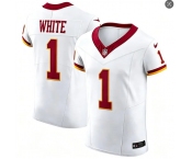 Mens Washington Commanders #1 Rachaad White Nike 2026 White Away Vapor F.U.S.E.Limited Jersey Mens Washington Commanders #1 Rachaad White Nike 2026 White Away Vapor F.U.S.E.Limited Jersey