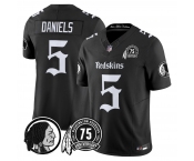 Men's Washington Commanders #5 Jayden Daniels 75TH Patch 2026 F.U.S.E. Hail Raiser Alternate Vapor Limited Stitched Football Jersey Men's Washington Commanders #5 Jayden Daniels 75TH Patch 2026 F.U.S.E. Hail Raiser Alternate Vapor Limited Stitched Football Jersey