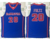 Men's DeMatha Catholic High School #20 Markelle Fultz Royal Blue Retro Swingman Stitched Basketball Jersey