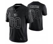 Men's San Francisco 49ers ACTIVE PLAYER Custom Black Reflective Limited Stitched Football Jersey