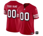 Men's San Francisco 49ers Customized Scarlet 2023 F.U.S.E. Vapor Untouchable Alternate Limited Football Stitched Jersey
