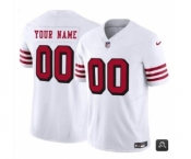 Men's San Francisco 49ers Customized White 2023 F.U.S.E. Vapor Untouchable Alternate Limited Football Stitched Jersey