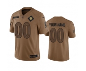 Men's Los Angeles Rams Active Player Custom 2023 Brown Salute To Setvice Limited Football Stitched Jersey