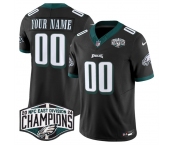 Men's Philadelphia Eagles Active Player Custom Black 2024 NFC East Champions F.U.S.E. Vapor Untouchable Limited Stitched Football Jersey