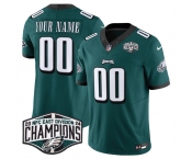 Men's Philadelphia Eagles Active Player Custom Green 2024 NFC East Champions F.U.S.E. Vapor Untouchable Limited Stitched Football Jersey