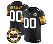 Mens Pittsburgh Steelers Throwback 1933 Patch black Vapor Limited All Stitched Jersey