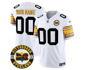 Men’s Pittsburgh Steelers Throwback 1933 Patch white Vapor Limited All Stitched Jerseys
