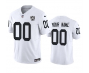 Men's Las Vegas Raiders Active Player Custom White 2024 F.U.S.E 65th Anniversary Patch Vapor Football Stitched Jersey