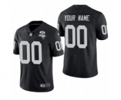 Men's Las Vegas Raiders Custom 2020 Inaugural Season Vapor Limited Football Jersey Black