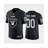 Men's Raiders Custom Black Football Team Big Logo Fashion Vapor Limited Jersey