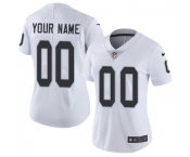 Women's Las Vegas Raiders Customized White Stitched Vapor Untouchable Limited Football Jersey