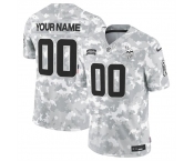 Men's Minnesota Vikings Active Player Custom 2024 F.U.S.E Arctic Camo Salute To Service Limited Stitched Football Jersey