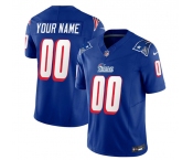 Men's New England Patriots Active Player Custom Blue 2023 F.U.S.E. Throwback Limited Football Stitched Jersey