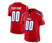 Men's New England Patriots Active Player Custom Red 2023 F.U.S.E. Throwback Limited Football Stitched Jersey