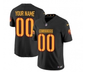 Men's Washington Commanders Active Player Custom Black 2023 F.U.S.E. Vapor Limited Stitched Football Jersey